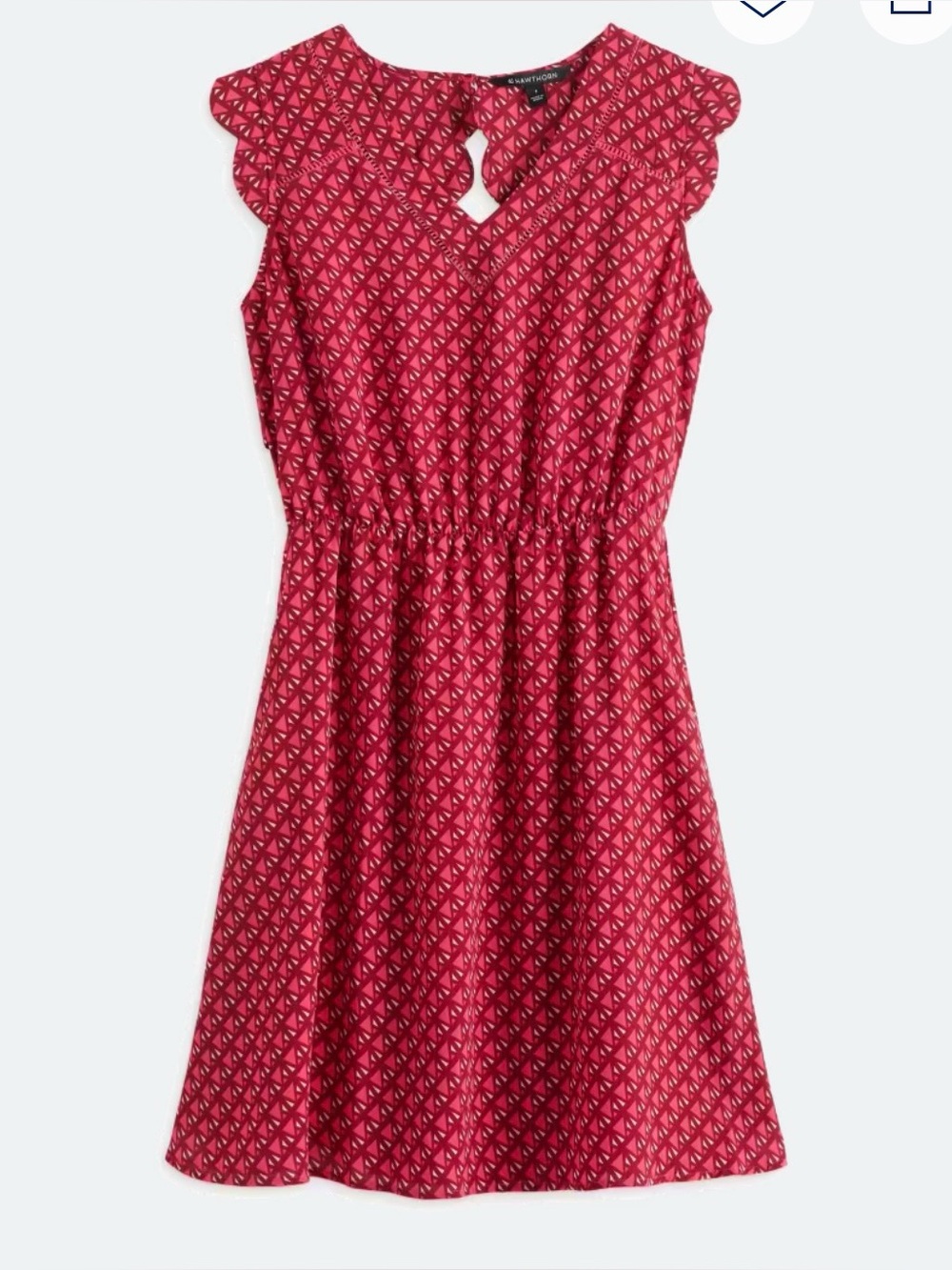 41 Hawthorne Midnight Scallop Detail Dress